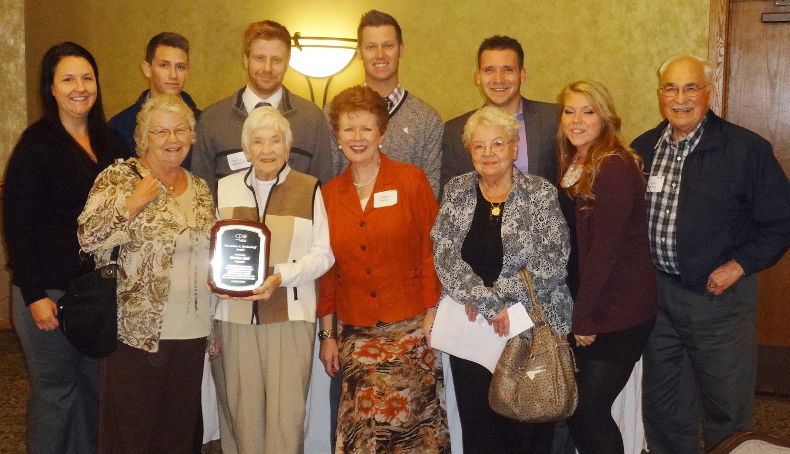 Marlene Reid, with members of the Art Herkenhoff family