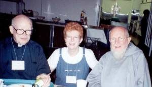 "At the 13th annual Courage Conference in Chicago, IL. Colleen Perfect, President of CPO with Fr. John Harvey and Fr. Benedict Groeschel, CFR - founders of Courage."